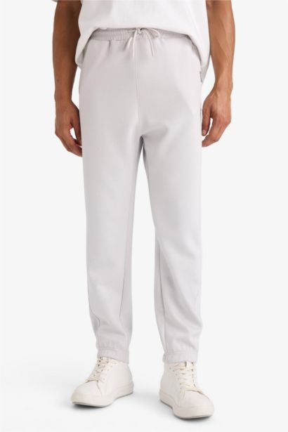 بنطلون سويت بانتس جوجر قماش سكوبا قصة عادية من DeFactoFit