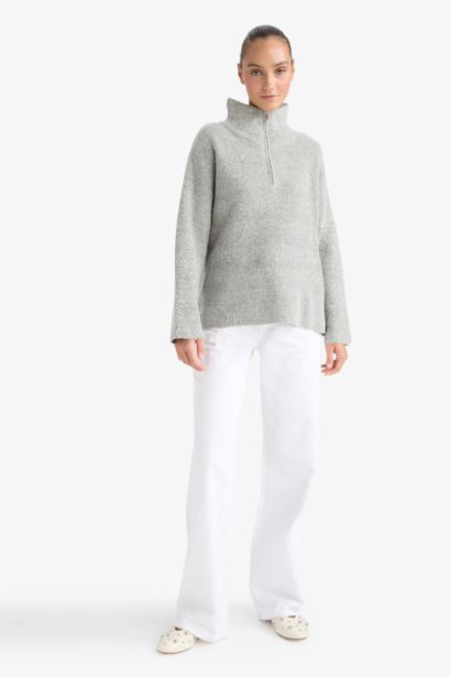 Relax Fit Half Zip Knitwear Pullover
