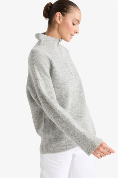 Relax Fit Half Zip Knitwear Pullover