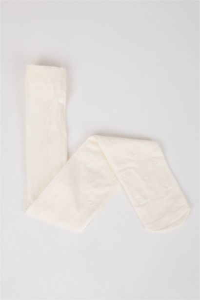 Baskılı 40 Denye Külotlu Çorap Kız Bebek