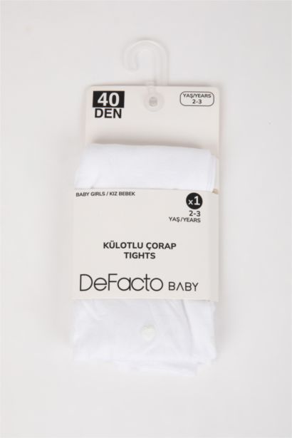 Kız Bebek 40 Denye Külotlu Çorap