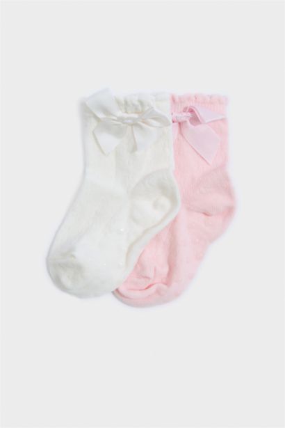 جوارب بنات طويلة من قطعتين