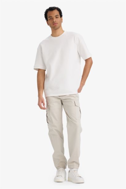 Regular Jogger Kargo Cepli Gabardin Pantolon