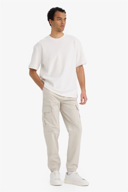 Regular Jogger Kargo Cepli Gabardin Pantolon