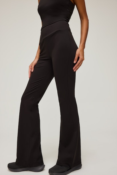 Woman Stretch Airtech Flare Fit High Waist Sports Trousers