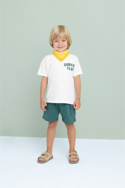 شورت ولادي قماش رقيق قصة عادية