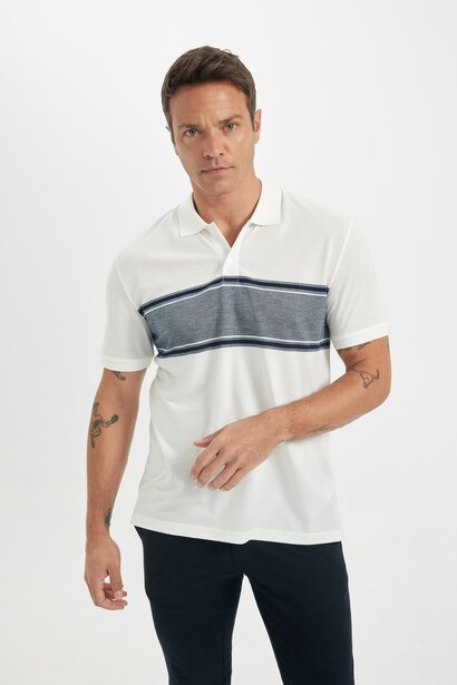 New Regular Fit Pique Short Sleeve Polo T-Shirt