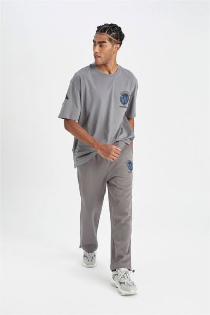 NBA Golden State Warriors Oversize Geniş Kalıp Bisiklet Yaka Pamuklu Kısa Kollu Tişört