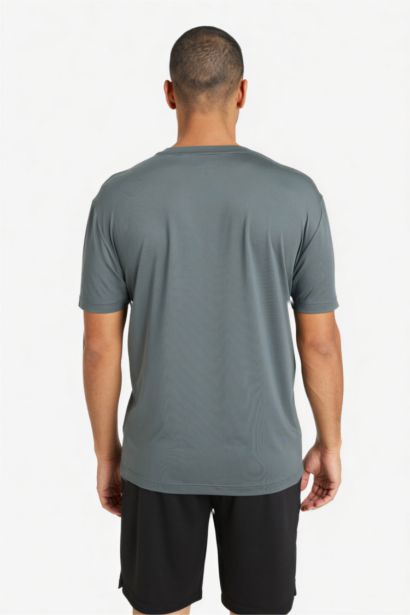 Standard Fit Crew Neck Printed Short Sleeve T-Shirt