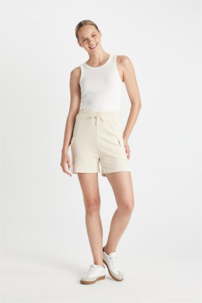 Straight Leg Thick Fabric Shorts