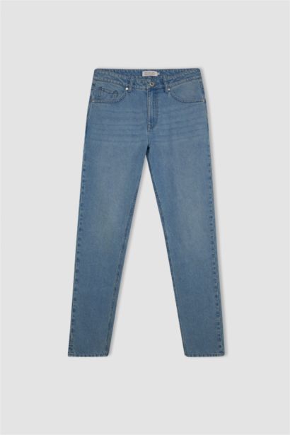 қалыпты кері пішім деним слим хем Шалбар