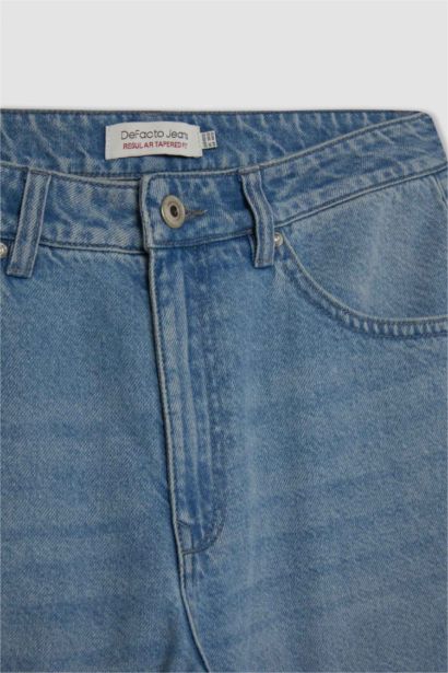 қалыпты кері пішім деним слим хем Шалбар