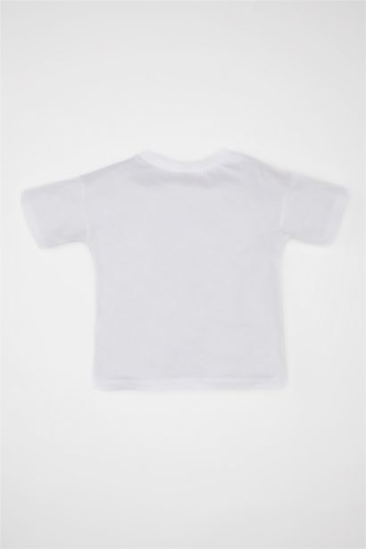 تيشيرت بيبي اولادي بطبعة شعار وقصة عادية