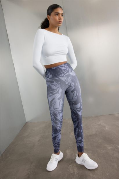 Leggings  à motifs couvrant la taille