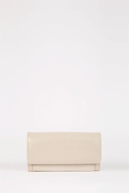 Kadın Kroko Desenli Suni Deri Cüzdan