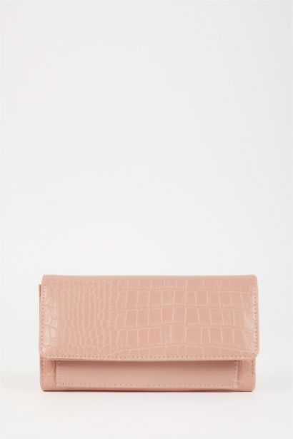 Kadın Kroko Desenli Suni Deri Cüzdan