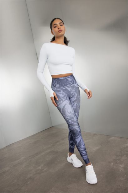 Crop Crew Neck Sports T-Shirt