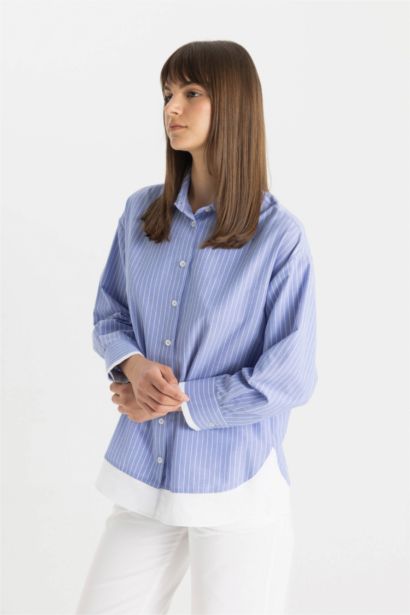 Relax Fıt Poplin Uzun Kollu Tunik