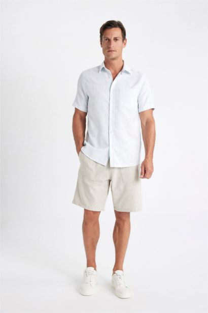 قميص نص كم محكم قصة عادية