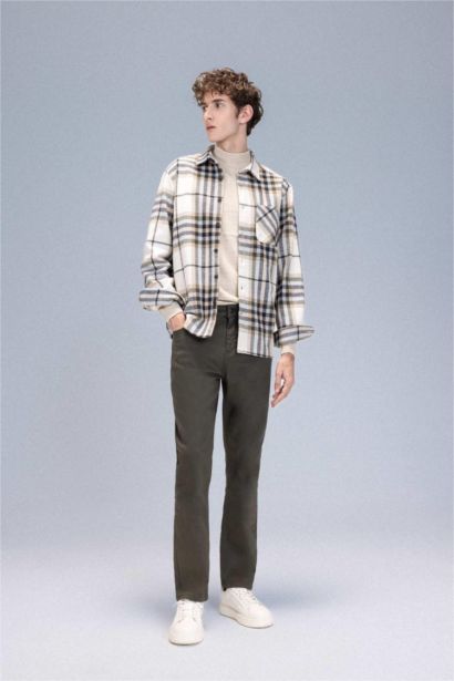 سروال سليم فيت بساق ضيق