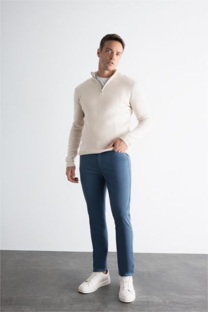 Pantalon chino en toile de coton stretch Coupe slim