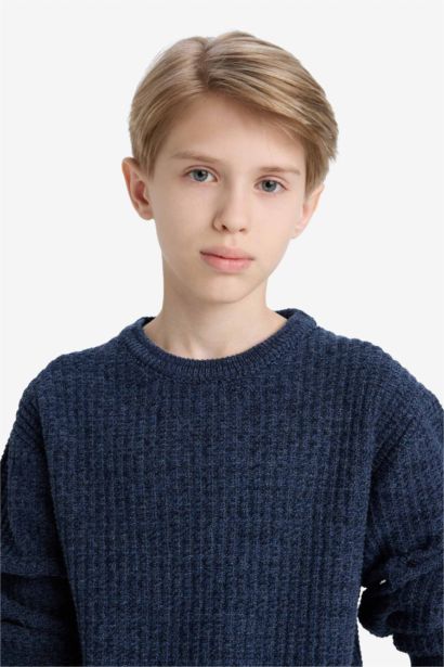 Boy Regular Fit Crew Neck Pullover