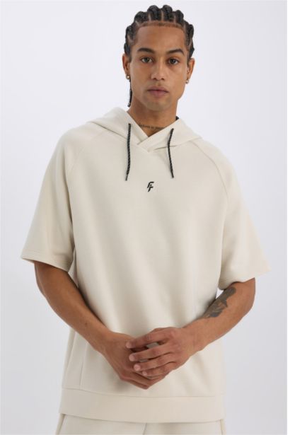 DeFactoFit Standard Fit Hooded Sports Scuba Diver Fabric T-Shirt