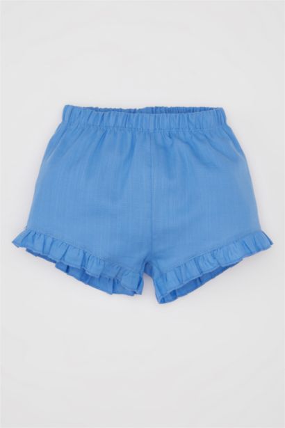 Baby Girl Floral Poplin Blouse Shorts 2 Piece Set