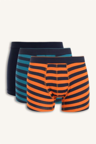 Erkek Çizgili 3'lü Boxer