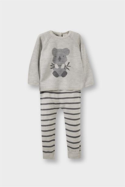 2 piece Regular Fit Baby Collar Animal Set