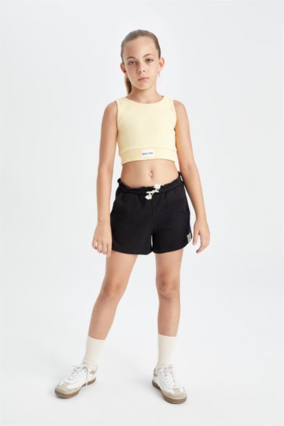 كروب توب بناتي بدون ردن بياخة مستديرة