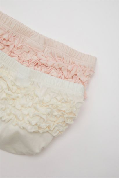 Baby Girl Combed Cotton 2 Piece Shorts