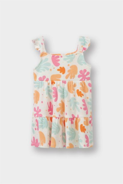 Baby Girl Suspender Waffle Dress