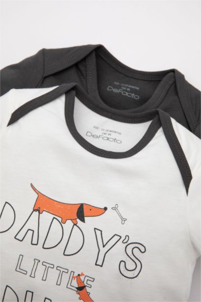 Baby Boy Newborn Dog Printed Cotton 2 Piece T-Shirt