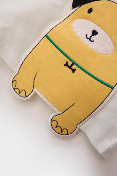 Ensemble T-shirt imprimé chien et Short pour bébé garçon