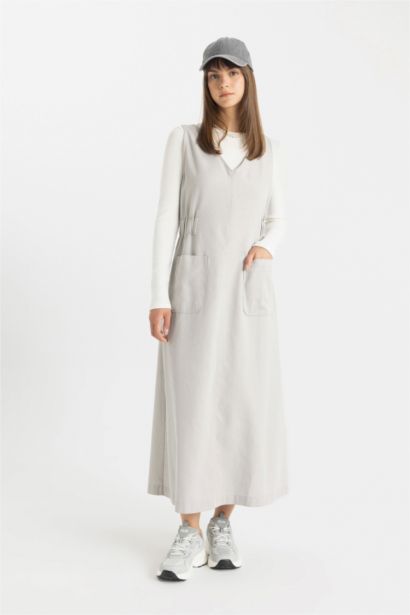 Regular Fit Gabardine Woven Dress
