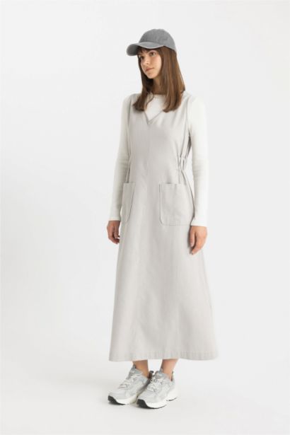 Regular Fit Gabardine Woven Dress