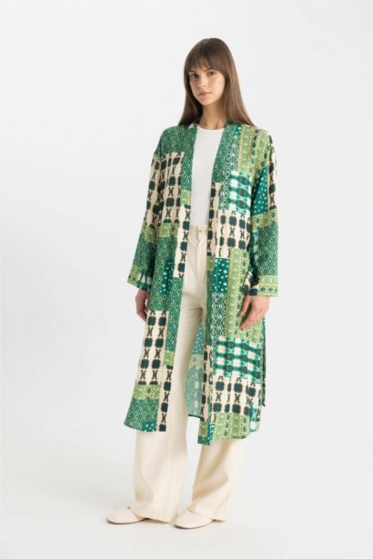 Relax Fit Printed Kimono