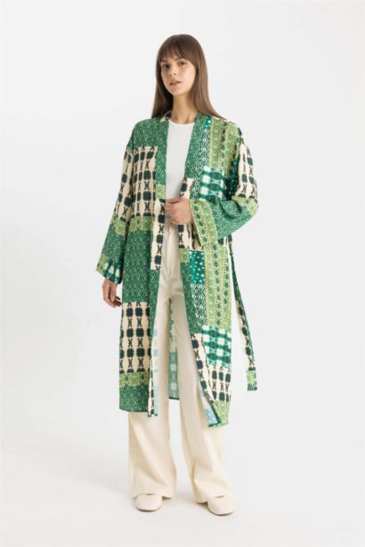 Relax Fit Printed Kimono