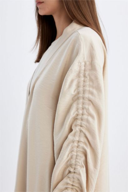 Relax Fit Gradient Collar Long Sleeve Kimono