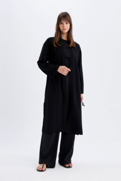 Relax Fit Gradient Collar Long Sleeve Kimono