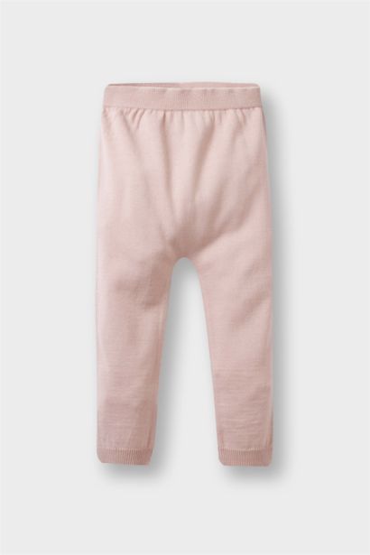 2'li Takım Triko Düğmeli Hırka Alt Kız Bebek