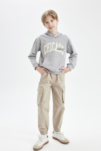 Boy Regular Fit Hooded Pocketed Sweatshirt