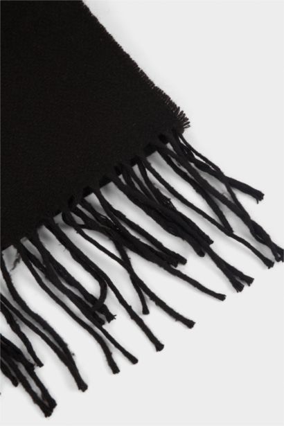 Kadın Yılbaşı Temalı Dokuma Atkı