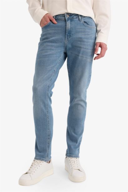 Pantalon Jean Pedro Slim à taille normale