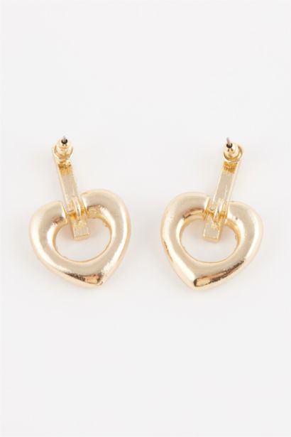 Woman Heart Stone Gold Necklace