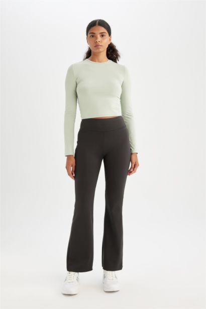 Slim Fit Crew Neck Long Sleeve T-Shirt