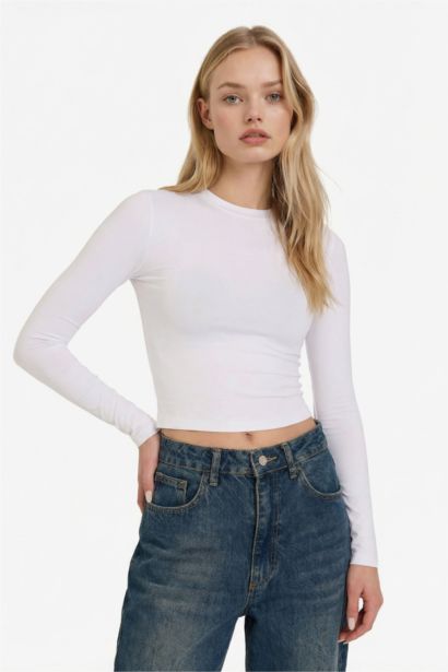 Slim Fit Crew Neck Long Sleeve T-Shirt