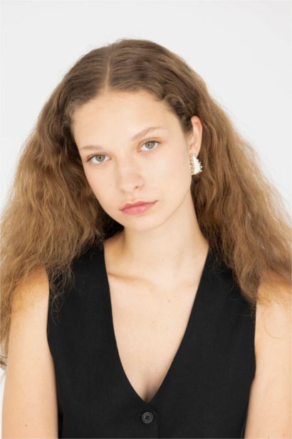 Женские серьги-капли с камнями