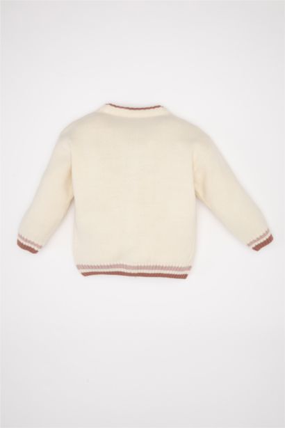 بلوفر قصة عادية برقبة V